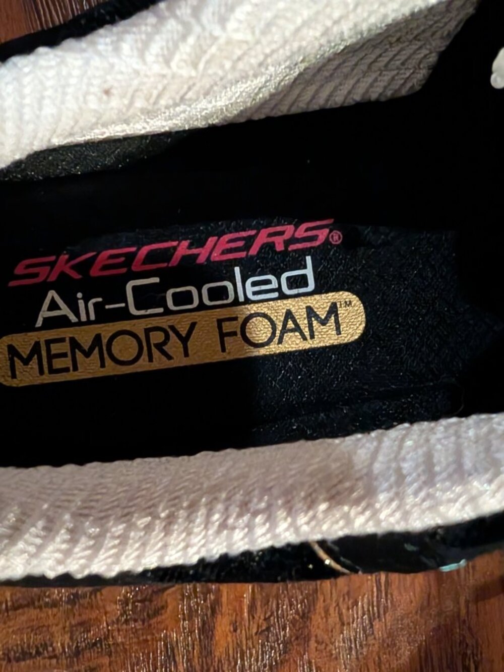 Skechers D'Lites Air Cooled Memory Foam Floral Sneakers Women's 9.5 Black - Picture 5 of 10